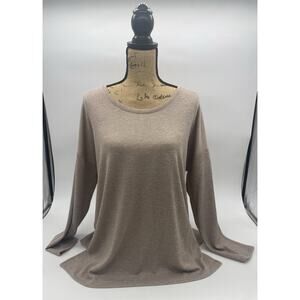 Banana Republic - Women's L Beige long sleeve shirt